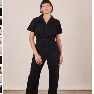Black Big Bud Press Short Sleeve Jumpsuit in Medium